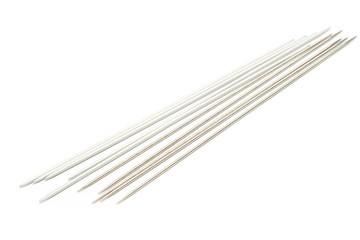  knitting needles isolated on white background - Image