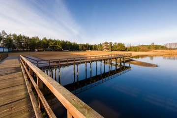 Plaża Bondary nad Zalewem Siemianówka , Podlasie, Polska © podlaski49