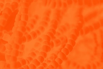 Orange lush lava color abstract background with beads pattern