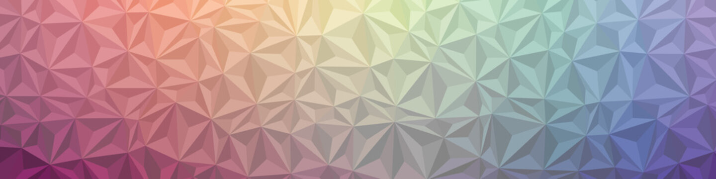 Abstract Low Polygon gradient Generative Art background illustration
