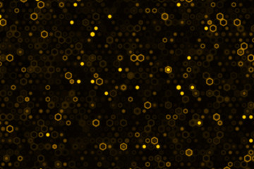 Abstract bright neon blurry backdrop. Technological honeycomb illustration. Futuristic technology background with hexagons.