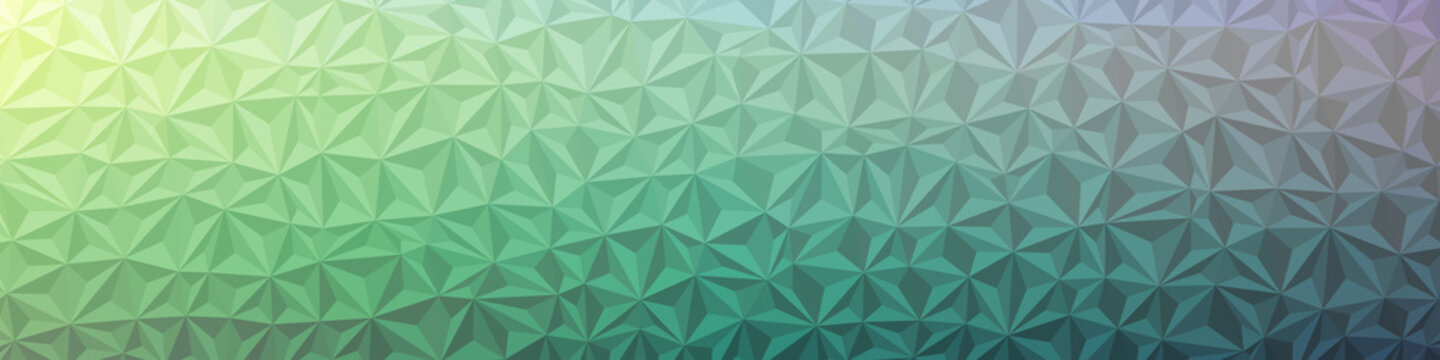 Abstract Low Polygon gradient Generative Art background illustration