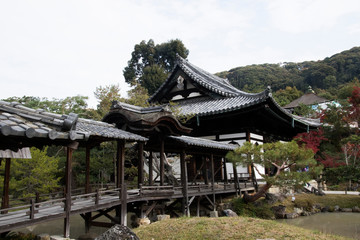 Fototapeta na wymiar Kangetsu-dai bridge at Kodaiji Temple in Kyoto