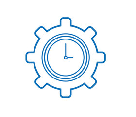 Time management icon vector 
