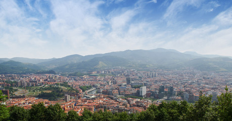 Fototapeta na wymiar View of city Bilbao