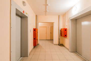 Russia, Moscow- September 07, 2019: interior room public place, staircase