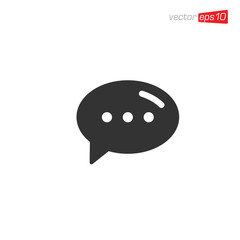 Chat Message Icon Design Vector