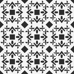 Geometric style seamless vector pattern. Geometrical symmetrical background.