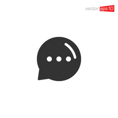 Chat Message Icon Design Vector