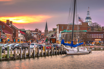 Annapolis, Maryland, USA from Annapolis Harbor