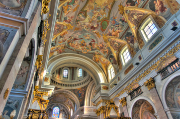 Fototapeta na wymiar Ljubljana Cathedral, HDR Image