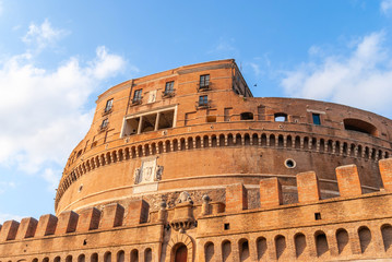 Mausoleum of Hadrian, known as the Castel Sant'Angelo in Rome