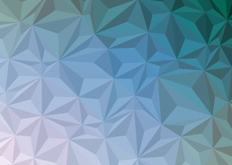 Abstract Low Polygon gradient Generative Art background illustration