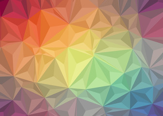 Abstract Low Polygon gradient Generative Art background illustration
