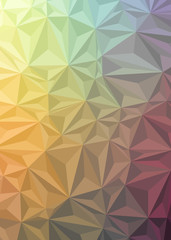 Abstract Low Polygon gradient Generative Art background illustration