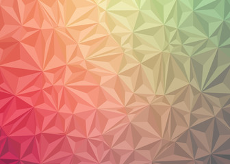 Abstract Low Polygon gradient Generative Art background illustration