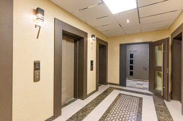 Russia, Moscow- September 08, 2019: interior room public place, staircase