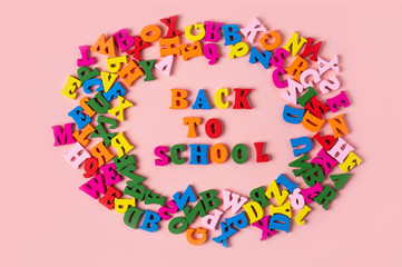 Back to school concept. The words 