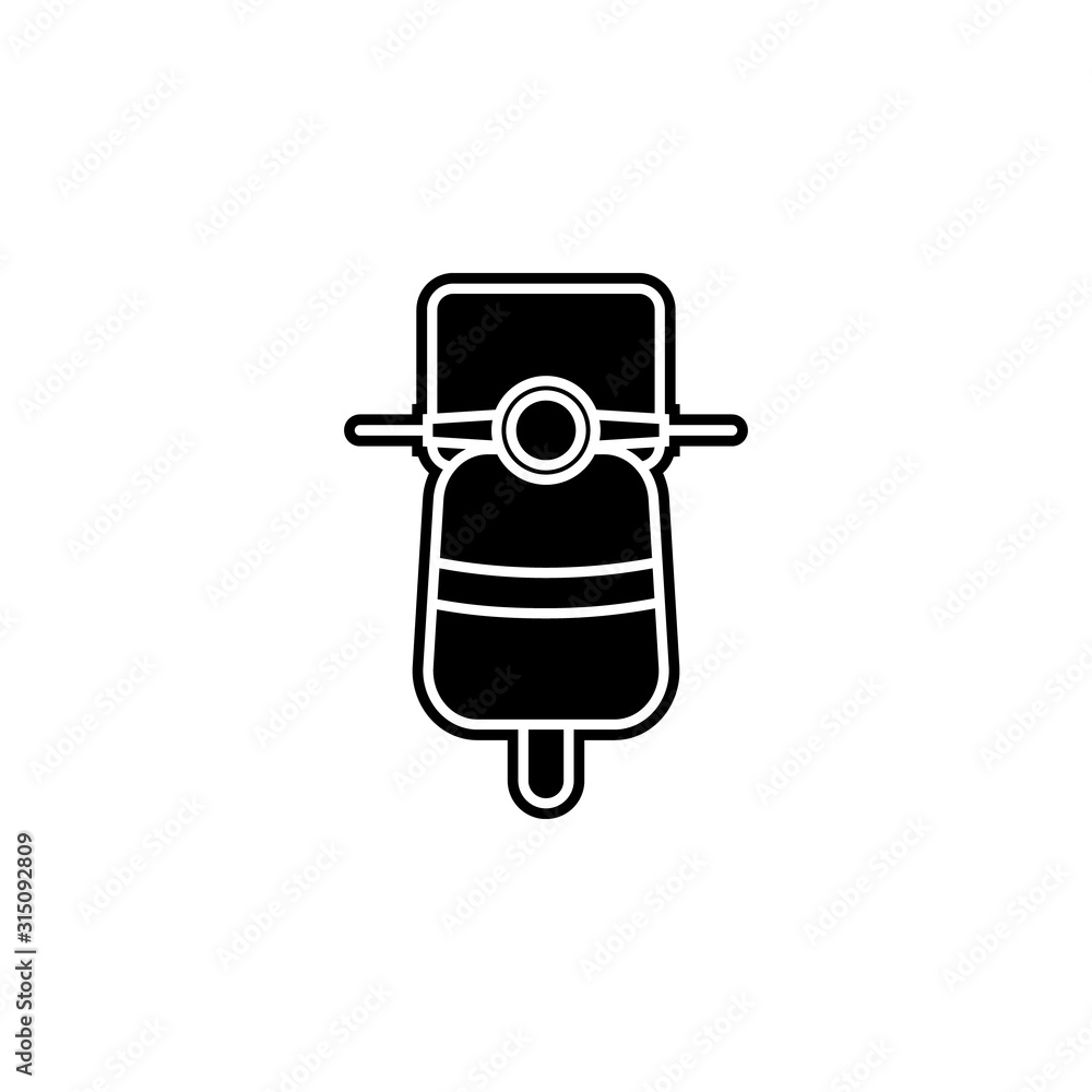 Poster delivery icon. simple glyph, flat vector of global logistics icons for ui and ux, website or mobile 
