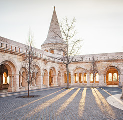 Fisherman's Bastion in Budapest in the morning