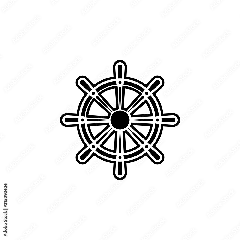 Poster helm icon. simple glyph, flat vector of global logistics icons for ui and ux, website or mobile appl