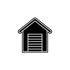 Warehouse icon. Simple glyph, flat vector of global logistics icons for ui and ux, website or mobile application
