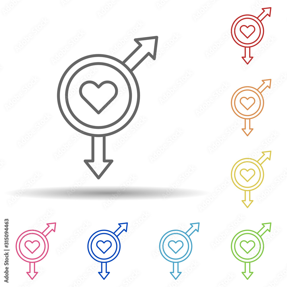 Poster homosexual, holland in multi color style icon. simple thin line, outline vector of halloween icons f