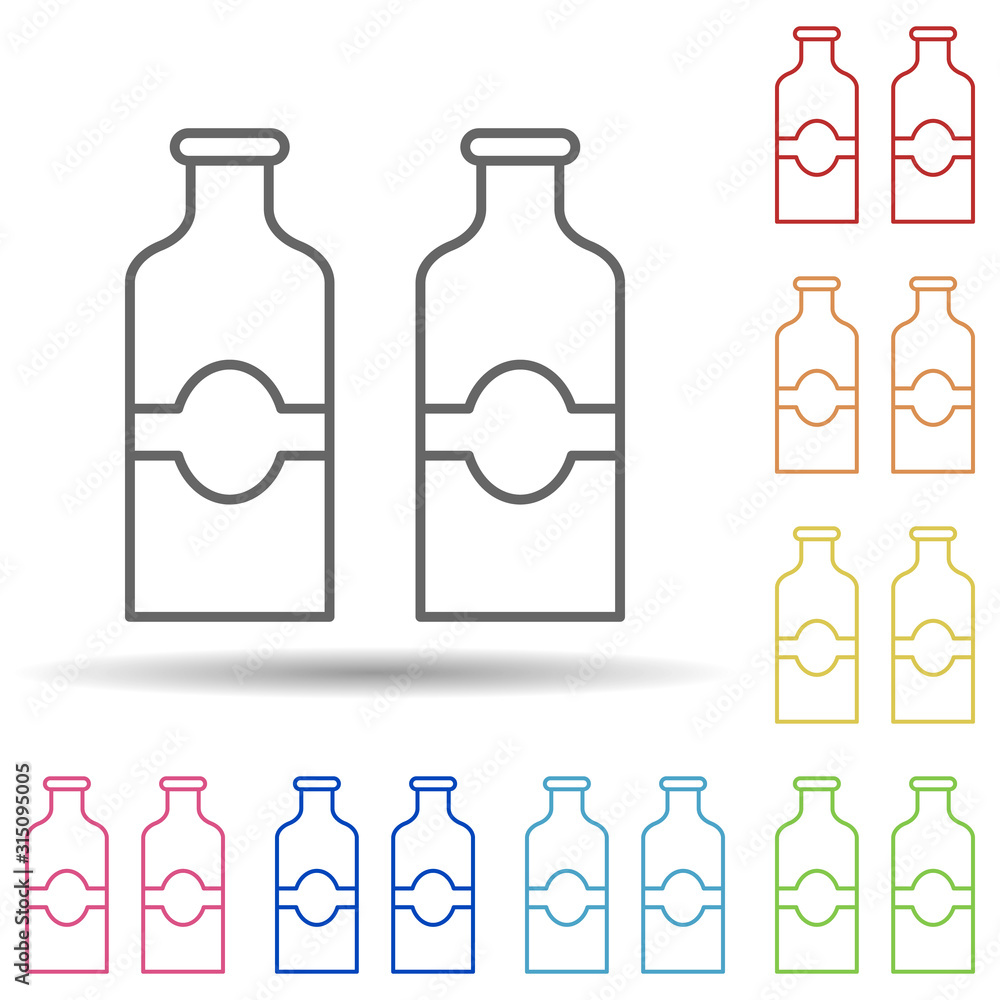 Poster beer, holland in multi color style icon. simple thin line, outline vector of halloween icons for ui 