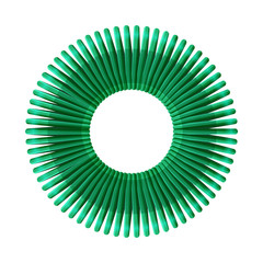 Vector illustration of coil and plastic logo. Graphic of coil and spiral vector icon for stock.