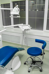 dental chair, dentist furniture, interior of the dental office