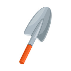 Vector design of shovel and tool icon. Web element of shovel and work stock symbol for web.