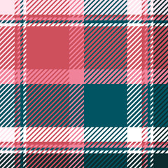 Plaid or tartan vector is background or texture in many color