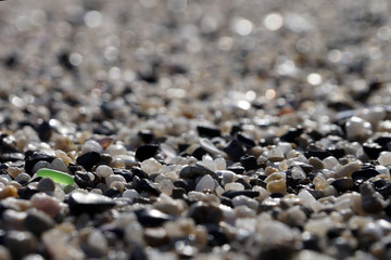 sea ​​sand, texture for the background, macro photography
