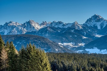 Fototapeta premium Snowy Dolomites