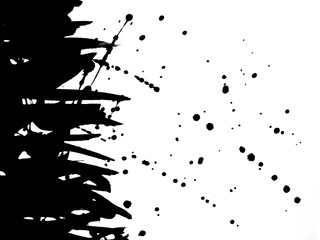 Naklejka premium texture black ink japan background.texture black ink.
