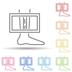 Obraz premium Medical technology, scan icon. Element of medical technology icon on white background