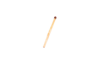 Wooden match on an isolated white background