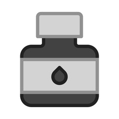 A bottle of ink icon. ink symbol.