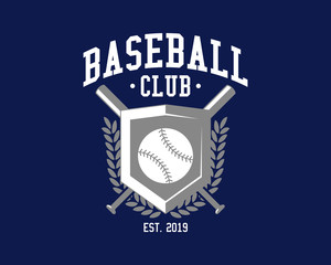 Baseball club typography design concept for T shirt Graphic Print Casual, vector image illustration.