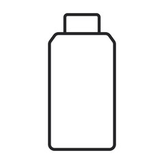 Detergent vector icon.Line vector icon isolated on white background detergent.