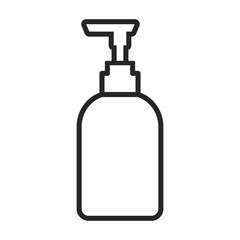 Detergent vector icon.Line vector icon isolated on white background detergent.