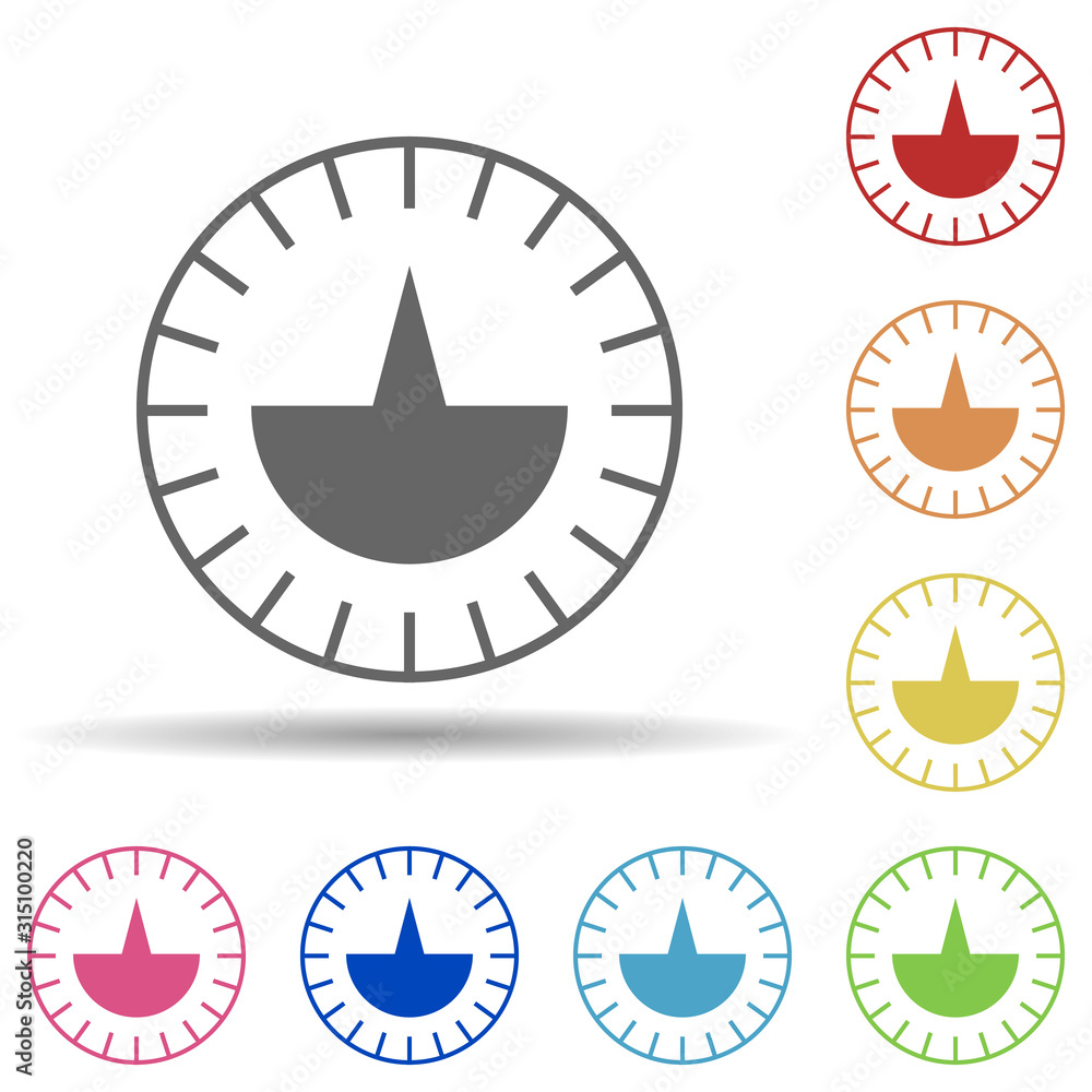 Poster data, network, speed in multi color style icon. simple glyph, flat vector of network icons for ui an