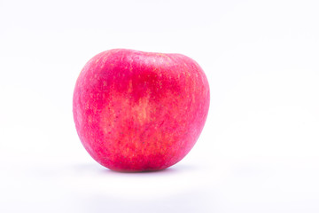 Red apple on the white background with clipping path.