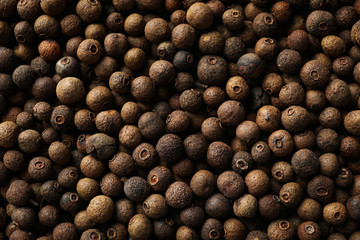 Peppercorns texture background, close up. Wallpaper for design
