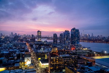 Fototapeta premium New York au crépuscule