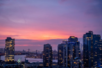 Fototapeta premium New York au crépuscule