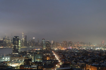 Fototapeta premium New York vu de nuit 