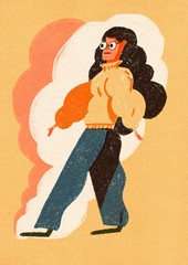 Woman in winter clothes