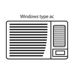 Ventilation vector icon.Line vector icon isolated on white background ventilation .