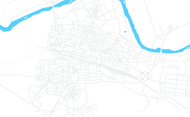 Dimitrovgrad, Bulgaria bright vector map